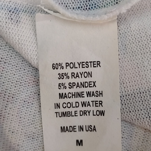 Citi Life Women's Multicolor Paisley Print V-Neck 3/4 Sleeve Top Sweater Size M - Picture 9 of 9